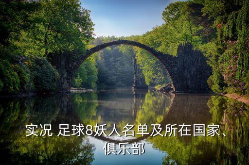  實況 足球8妖人名單及所在國家、俱樂部
