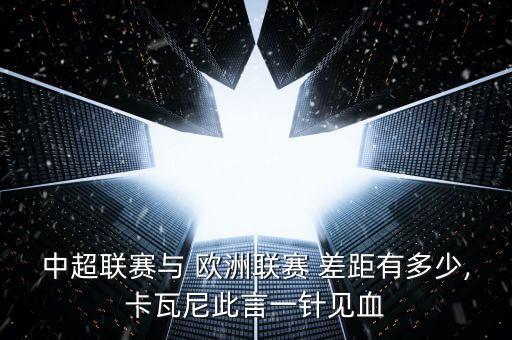 中超聯(lián)賽與 歐洲聯(lián)賽 差距有多少,卡瓦尼此言一針見血